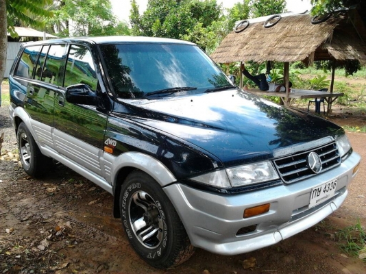 SSANGYONG - MUSSO 3.0 AT 4WD ปี 96 รถบ้านเดิมๆทั้งคัน เครื่องแห้งแรงดีไม่มีเยิ้ม ภายในเก๋งคอนโซลสวยหรูหรา CD พ.เพาเวอร์ ก.ไฟฟ้า สวยครบครัน ช่วงล่างแน่นหนึบ ยางสภาพดี 70\% พร้อมใช้งาน เอกสารทะเบียนภาษีครบพร้อมโอน ราคาต่อรองได้ครับ