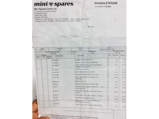 Morris Austin mini 1972 (no book) Morris Austin mini 1972 (no book)