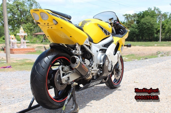 แม็กสิงห์บุรี//YAMAHA R6 600 CC ปี2001 สภาพหล่อ ท่อสูตร ARKAPOVIC อินวอย 115000 ด่วน