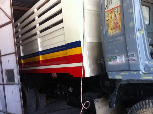ดั้ม Hino FM3M 2 เพลา 240 แรง เก็บงานใหม่ หัวทำสีใหม่ กระบะสวย
