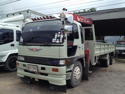 ขาย 6 ล้อ HINO FF3H ติดเครน 4.5 ตัน 4 ปลอก ยาว 7.20