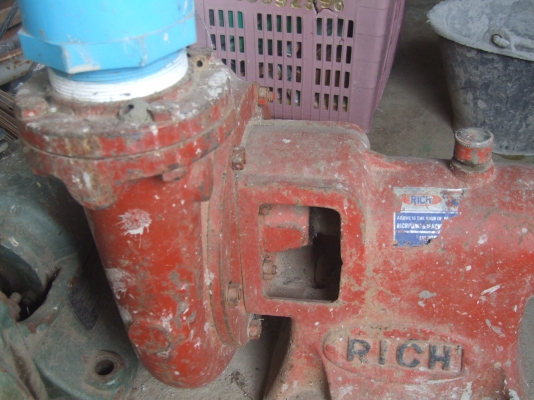 ปั้มน้ำคุณภาพสูงRICH ขนาด3-4นิ้ว พร้อมใช้มีร่องพลูเลย์ใส่สายพานได้เลย