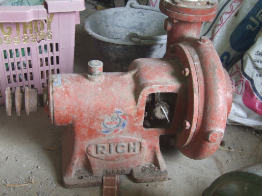 ปั้มน้ำคุณภาพสูงRICH ขนาด3-4นิ้ว พร้อมใช้มีร่องพลูเลย์ใส่สายพานได้เลย