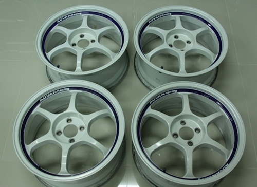 ขายล้อแท้ Yokohama Advan RG สีขาว 17 4รู100 กว้าง 7.5 ออฟ 45