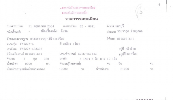 ขายด่วน!! Mitsubishi Fuso FN527 พ่วงแม่-ลูก 10 ล้อ 2 เพลา