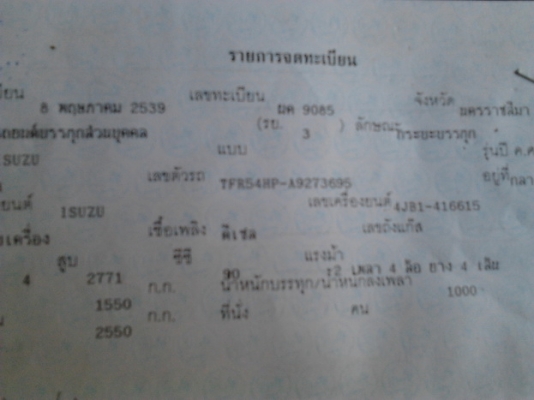 ขาย กระบะแค็ป มังกรทอง ISUZU SPACECAB 2.5 ปี39/96โฉม แป๊ะยิ้ม แท้ วางเครื่อง มังกร4JB1 2.8 (ลงเล่ม) แห้งดีไม่มีไอ แรงจริง ช่วงล่างแน่นคัสซีดี มีตำหนิหลังขวานิดหน่อย ตามรูป สีดีหน้า-หลังเดิม ภายในสวย คอนโซลครบ แอร์ พ.พาวเวอร์ ล้อแม็ก ยางสวย4เส้น 75/235/15