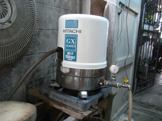 ขายปั้มน้ำ Hitachi 150 W ถังสแตนเลสพร้อมใช้งาน รับประกันคุณภาพ ดูประวัติการขายผมได้ครับ