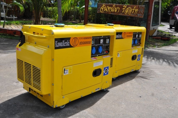 ขายเครื่องปั่นไฟ KAWA KENKI 6 KW. (6,000วัตร) ดีเซล สตาร์ทไฟฟ้า ตู้เก็บเสียง 35,000เท่านั้น!!