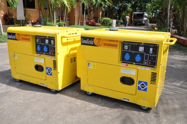 ขายเครื่องปั่นไฟ KAWA KENKI 6 KW. (6,000วัตร) ดีเซล สตาร์ทไฟฟ้า ตู้เก็บเสียง 35,000เท่านั้น!!