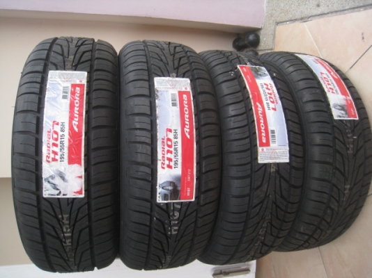 ขายยางใหม่ Aurora radial H107 195/55r15และ205/45r17 (081-3747940)