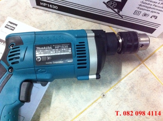 สว่านกระแทก มากีตาร์ Makita Hammer Drill รุ่น HP1630 (สามารถปรับขวา-ซ้ายได้)