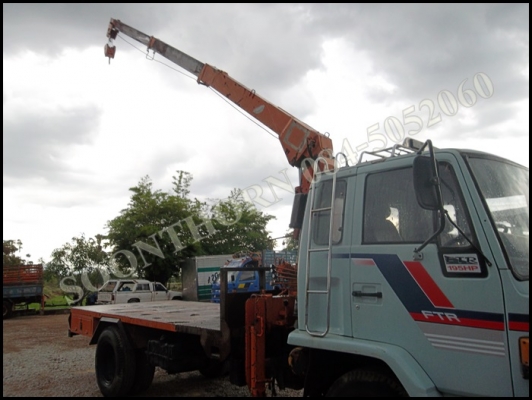 ขายด่วน รถบรรทุก 6 ล้อ ISUZU ROCKY 145 แรง พร้อมเครน 3 ตัน 3 ปลอก รถพร้อมใช้งาน ราคาสุดคุ้ม