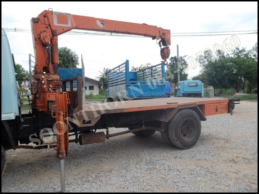 ขายด่วน รถบรรทุก 6 ล้อ ISUZU ROCKY 145 แรง พร้อมเครน 3 ตัน 3 ปลอก รถพร้อมใช้งาน ราคาสุดคุ้ม