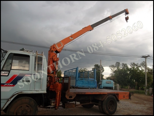 ขายด่วน รถบรรทุก 6 ล้อ ISUZU ROCKY 145 แรง พร้อมเครน 3 ตัน 3 ปลอก รถพร้อมใช้งาน ราคาสุดคุ้ม