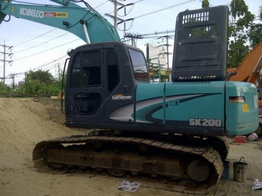KOBELCO SK 200-6 YN07 ไฟฟ้าครบ ช่วงล่างเต็ม ปั๊มดี โซ่-ใบสภาพ 90\%