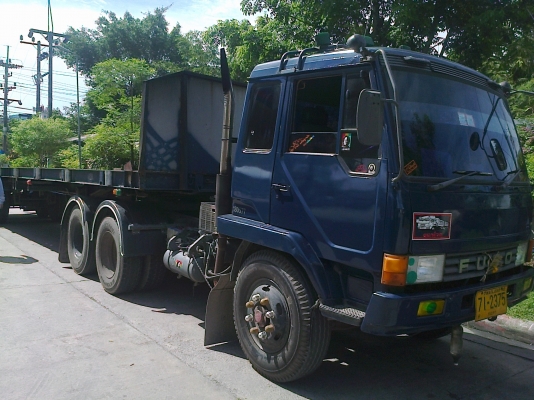 (18ล้อ) หัวลาก 220แรง+หางพื้นเรียบ FUSO FN527และหางพนัส 12ม. (18ล้อ) หัวลาก 220แรง+หางพื้นเรียบ FUSO FN527และหางพนัส 12ม.