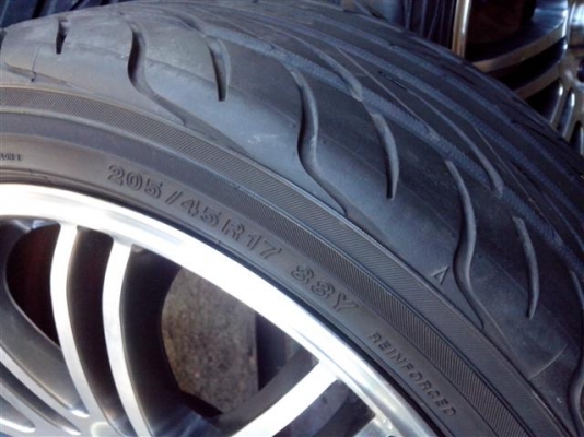 ขาย LENSO ขอบ 17 พร้อม Yokohama 205/45/17 ดอกเต็ม