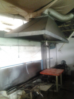 ที่ดูดควันความร้อนอันใหญ่เพิ่งใช้ได้ไม่นาน