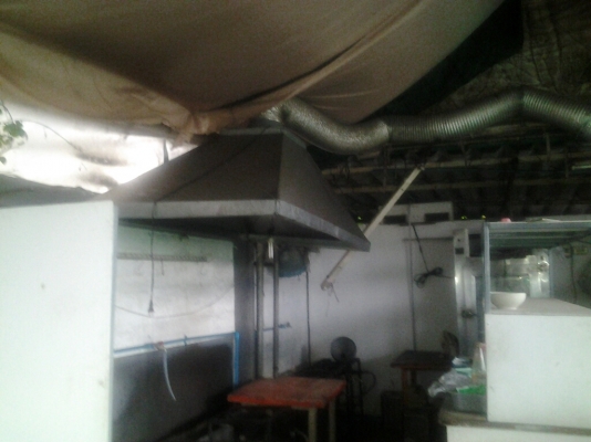 ที่ดูดควันความร้อนอันใหญ่เพิ่งใช้ได้ไม่นาน