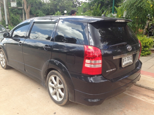 TOYOTA WISH VVTi  2.0 AT ปี 2004 รถบ้านสวยจัดทั้งคัน ติดตั้งแก๊ส LPG ระบบหัวฉีดประหยัดมากๆครับ เครื่องแน่นแรงดี ภายในสวยครบหรูหรา CD เบาะหนัง พ.เพาเวอร์ ก.ไฟฟ้า อุปกรณ์อำนวยความสะดวกครบครัน ช่วงล่างแน่นหนึบ ล้อแม็ก ยางสภาพดี 70\% พร้อมใช้งาน ราคาต่อรองไ
