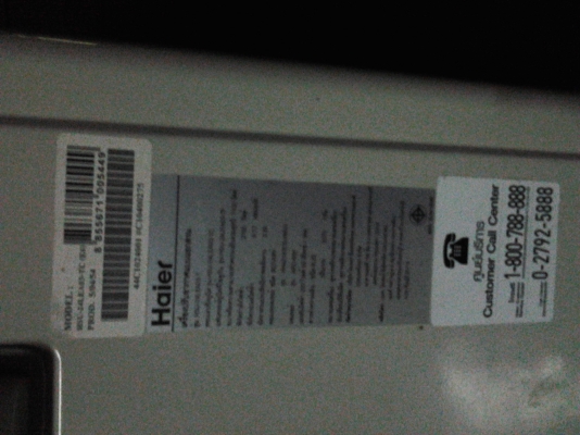 ขายแอร์ Haier/24000 BTU. สภาพ 99\% รับประกันศูนย์ 4 ปี   14000บาทใช้งานได้2เดือนต้องการใช้เงินซื้อมาเบ็ดเส็จรวม 32000 ยังเหลือประกันศูนย์ 4ปี คับ  แอร์ รุ่น Haier