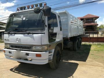 ขายรถบรรทุกสิบล้อดั๊มพ์ HINO 1J เครื่อง 210 แรง ดั๊มพ์สามมิตรลอนเฉียง แอร์พร้อม ยางดี ทะเบียนพร้อม