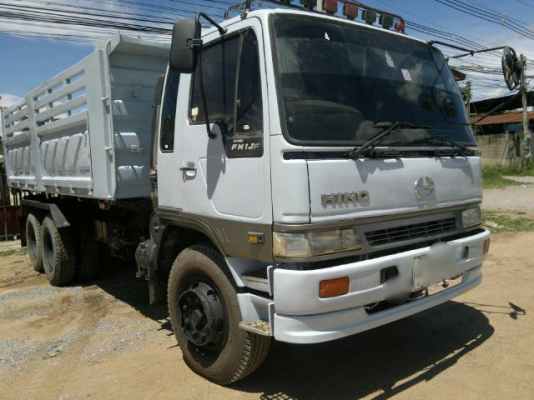 ขายรถบรรทุกสิบล้อดั๊มพ์ HINO 1J เครื่อง 210 แรง ดั๊มพ์สามมิตรลอนเฉียง แอร์พร้อม ยางดี ทะเบียนพร้อม