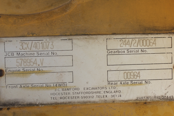 ขายด่วนรถตักหน้าขุดหลังJCB 3CX