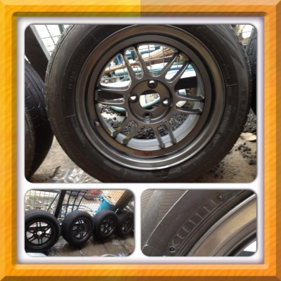 ขายแม็กมือ2 RPF 1 ขอบ15 กว้าง 7 + ยางปี11 ราคา 9,500 บาทถูก