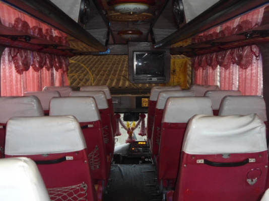 ขายรถทัวร์ ชั้นครึ่ง เครื่องท้าย