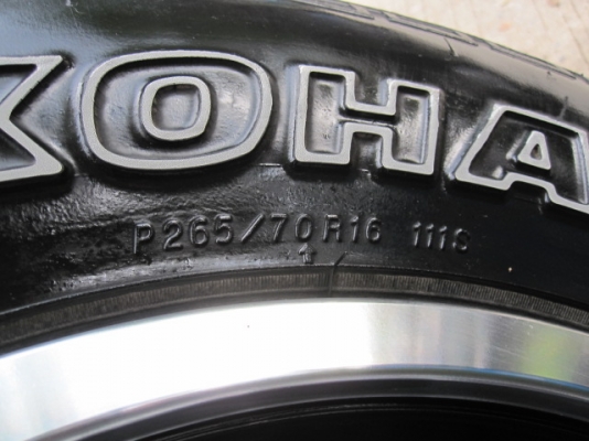 ล้อแม็ก 16 ยาง yokohama 265/70/16