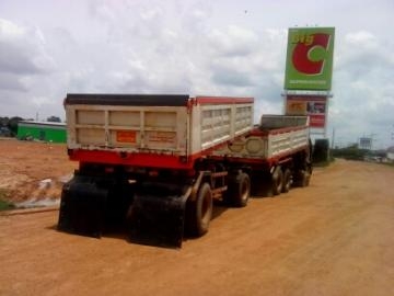 ขายรถบรรทุกสิบล้อดั๊มพ์ (พ่วง 18 ล้อ) Hino 3M FM3MNLDxxx กระจกไฟฟ้า เลขเครื่อง M10CA4466 ด.เคซี แม่ 6.20 เมตร ลูก 6 เมตร ทะเบียนพร้อม