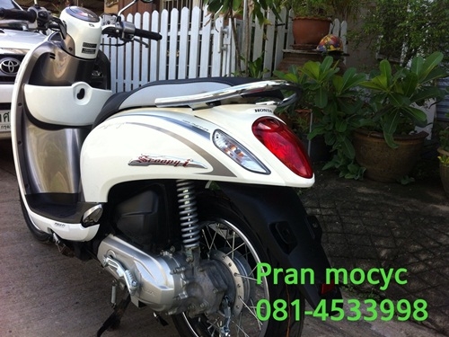 ขายscoopyสีขาวเทาปี2556 พร้อมโอนให้ฟรี