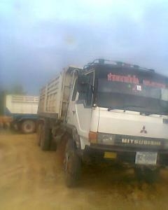 10ล้อดัมพ์ Mitsubishi MA เครื่อง 6D16 Turbo ดัมพ์สามมิตรลอนเฉียง