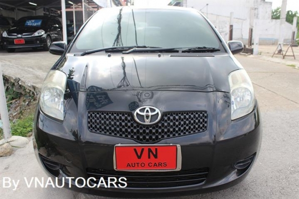 ฟรีดาวน์ 2007 TOYOTA YARIS1.5 E AT สีดำ รถสวย เช็คศูนย์ดลอด