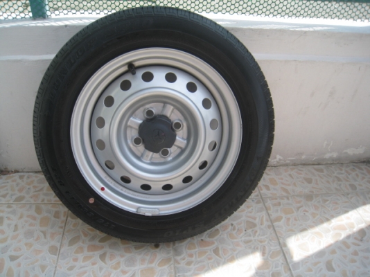 ขายกะทะล้อ Toyota vios ขอบ14 4รู100+ยางป้ายแดง ปี13 (081-3747940)