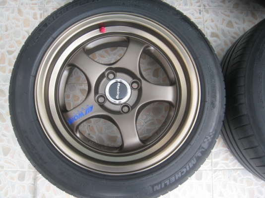 ขายล้อแม็กใหม่ W work s1 15'xหน้า 7.5 et38 หลัง 8.5 et25 4รู100 +ยาง พร้อมจุ๊ปrays (081-3747940)