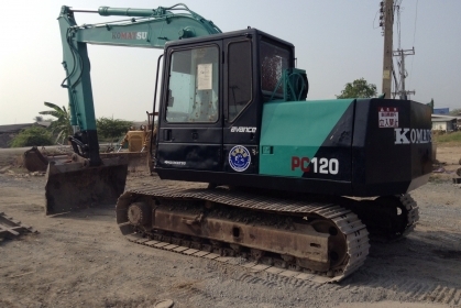 komatsu  pc 120 รุ่น 5 สภาพพร้อมใช้งาน  มีเเอร์พร้อม  เอกสารใบอินวอย