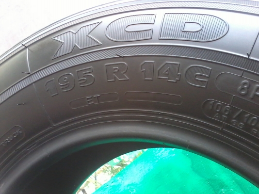 ขายด่วนยางMICHELIN-XCD-195R14 ปี2013 ของใหม่
