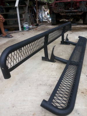 บันไดข้าง กันชน ตาข่าย