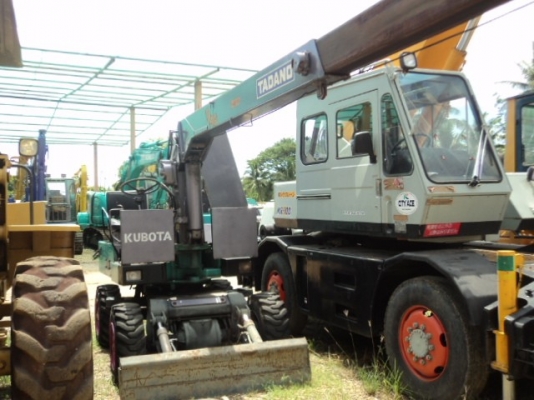 ละอองดาวแทรคเตอร์ ขายรถเครน KUBOTA KH12FD เก่านอก สภาพพร้อมใช้ราคาถูก