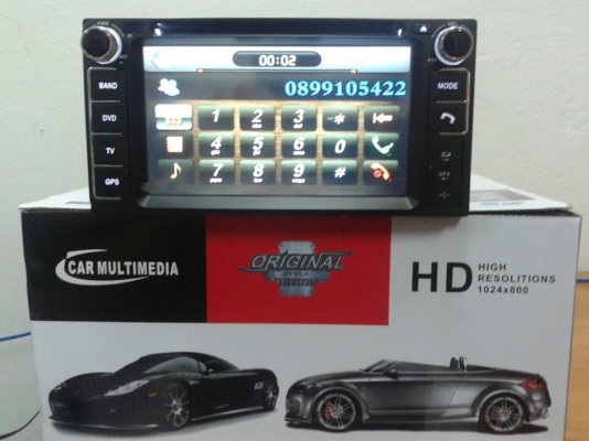 ขายวิทยุ2DIN 6.5นิ้วของใหม่จอสัมผัสเล่นDVD CD VCD USB SDการ์ด บลูทูธ