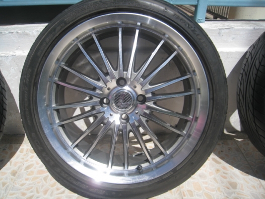 ขายล้อแม็กมือ 2 Lenso 17"x7" et40 4รู100 ล้อทำสีมาใหม่ครับ+ ยางปี12 (081-3747940))