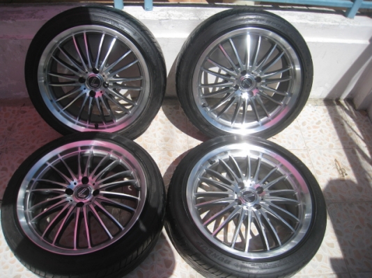 ขายล้อแม็กมือ 2 Lenso 17"x7" et40 4รู100 ล้อทำสีมาใหม่ครับ+ ยางปี12 (081-3747940))