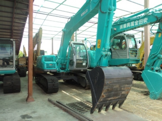 ละอองดาวแทรคเตอร์ ขายรถแบคโฮ KOBELCO SK120-5 SUPER เก่านอก สภาพพร้อมใช้ราคาถูก