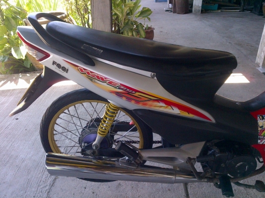 ขาย!เวฟ100ยูบ๊อก จัดสภาพ  รถแต่งสภาพโช๊คหน้าทอง ล้อทองคู่ ดุมล้อกลึง ปี51 รถเครื่องลูกโตดีแน่นๆ  ครั๊ชมือ พร้อมใช้ ทะเบียน+เอกสารโอน ภาษีไม่หมด