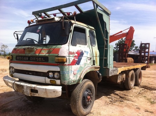 NISSAN ND CW30 เทเลอร์ เลขเครื่อง PE6-024499 เลขตัวรถ CW30M-00329 หางปลาไฮโดรลิค เครื่องดี คัสซีสวยมาก ทะเบียนพร้อมโอน