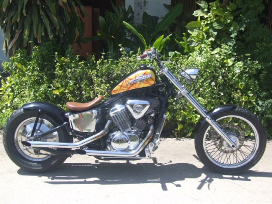 ช๊อปเปอร์ STEED 400 ปี93 แผงคอเบน แต่งทรง Low rider  <<สรรพสามิต>>