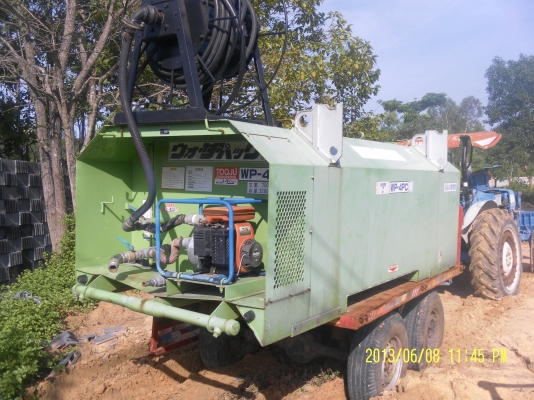 แทงค์น้ำพร้อมเครื่องสูบน้ำพร้อมลายฉีดน้ำ3200ลิตรเก่าญี่ปุ่น