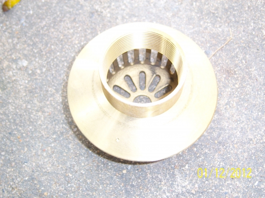 กะโหลกท่อน้ำทิ้งทองเหลือง